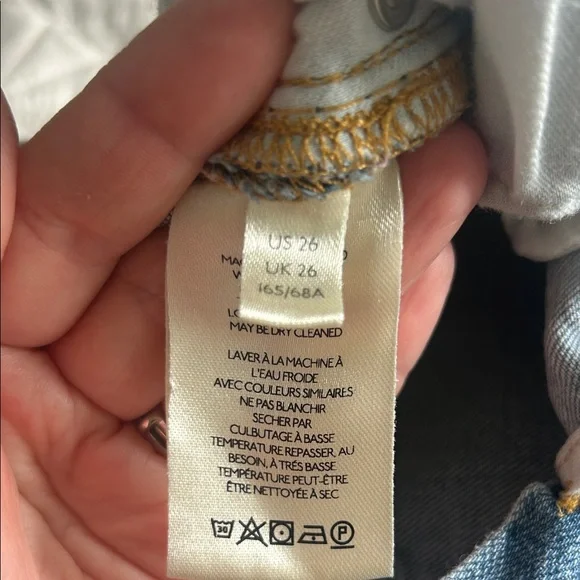 Anthropologie Pilcro women’s Jean shorts 8 inch inseam cotton - Picture 5 of 8